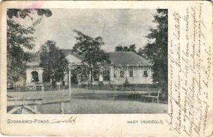 1908 Szobránc-fürdő, Kúpele Sobrance; Nagy vendéglő, étterem / restaurant (fl)