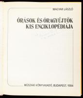 Magyar László: Órások és óragyűjtők kis enciklopédiája. Bp., 1984., Műszaki, 230+2 p.+4 (színes képt...