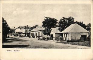 1938 Bély, Biel; utcarészlet, üzlet / street. shop (EK)