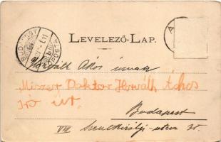 1899 (Vorläufer!) Komárom, Komárno; Rozália templom, várkapu, Kőszűz. Czike D. kiadása / church, cas...