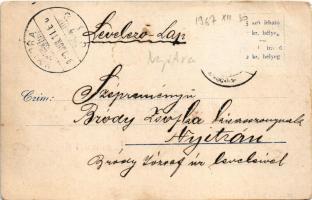 1900 Lipótvár, Újvároska, Leopoldov; fegyintézet, igazgatói lakás. Szold Jakab kiadása / directorial...