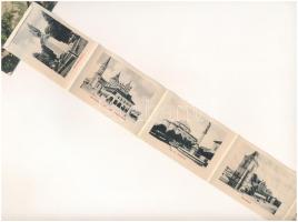 1914 Lőcse, Levoca; Lőcsei fehérasszony, leporello lap 10 kis képpel: városháza, templom, Csáky ház,...