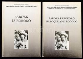 Barokk és Rokokó I-II. köt. Szerk.: Péter Márta. Kiállítás az Iparművészeti Múzeum gyűjteményéből. Az Európai Iparművészet Stíluskorszakai. Bp., 1990, Iparművészeti Múzeum, 189 p.; 185 p. A II. kötetben rendkívül gazdag fekete-fehér képanyaggal illusztrált. Kiadói papírkötés.
