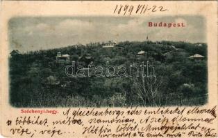 1899 (Vorläufer!) Budapest XII. Széchenyi-hegy, villák (EM)