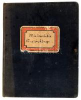 1906-1909 Hoffmann és Vastagh Műkereskedés pénztárkönyve, a Hoffmann Alfréd, Hoffmann Béla és Vastag...