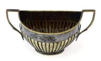 William Hutton and Sons ezüstözött asztaldísz, jelzett, 14x8 cm