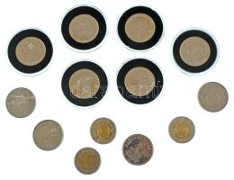 2006-2021. 50Ft Cu-Ni (10x) emlékkiadás + 2022. 100Ft bimetál "Pénzmúzeum" + 2024. 100Ft b...