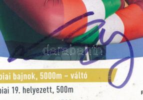 2018 Liu Shaoang kétszeres olimpiai bajnok gyorskorcsolyázó által aláírt kép