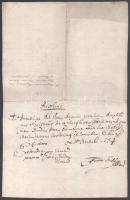 1754 Boross József kolozsvári hittudós, tanár, könyvtáros által írt latin nyelvű levél