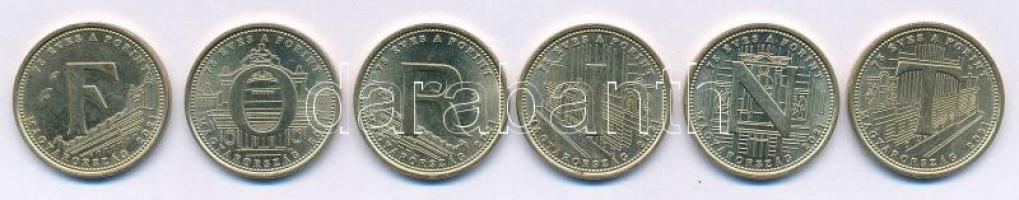 2021. 5Ft Cu-Ni-Zn "75 éves a Forint" (6xklf) teljes sor! T:AU