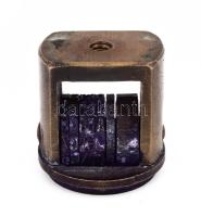 Magyar Nemzeti Bank Sátoraljaújhely pecsétnyomófej, d: 3,5 cm