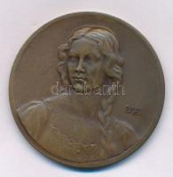 Berán Lajos (1883-1943) ~1931. "Budapesti emlék" kétoldalas bronz emlékérem (41mm) T:AU