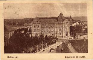 1940 Kolozsvár, Cluj; Egyetemi könyvtár / university library (vágott / cut)