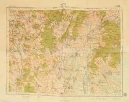 cca 1910 Pásztó és környéke, katonai térkép M: 1:75 000 használt állapotban 64x48 cm