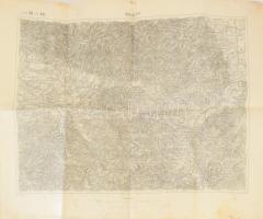 cca 1910 Banja Luka és környéke, katonai térkép M: 1:75 000 64x48 cm