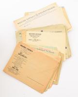 cca 1900-1940 72 db cégjegyzéses levél küldemény, levelezőlap