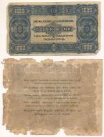 1848. 10Ft + 1923. 1000K rajta tintával írt szöveg T:G