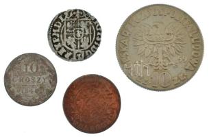 Lengyel-Litván Nemzetközösség 1624. Poltorak / 3 Polker Ag "III. Zsigmond" (0,83g) + Orosz Birodalom 1767EM Polushka (1/4k) Cu "II. Katalin" + Lengyelország / Kongresszusi Lengyelország 1840MW 10gr Ag + 1959. 10Zl Cu-Ni T:VF-F, a 10Zl XF Polish-Lithuanian Commonwealth 1624. Poltorak / 3 Polker Ag "Sigismund III" (0,83g) + Russian Empire 1767EM Polushka (1/4 Kopek) Cu "Catherine II" + Poland / Congress Poland 1840MW 10 Groszy Ag + 1959. 10 Zlotych Cu-Ni C:VF-F, the 10 Zlotych XF