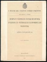 Adda Kálmán: Zemplén vármegye északi részének földtani és petroleum előfordulási viszonyai. A Magyar Kir. Földtani Intézet Évkönyve XII. köt. 3. füzet. Bp., 1898, Franklin-Társulat, 48 p.+ 1 (kihajtható) t. (Zemplén megye Kirva-Olyka, Habura, Mikova környékeinek geologiai térképe, 1 : 75.000, 41x27 cm). Papírkötésben.