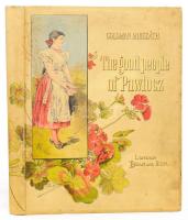 Mikszáth, Coloman (Kálmán): The good people of Pawlocz. With and introduction of Clifton Bingham. London, é.n. (1890), Dean &amp; Son, 99 p.+ 15 egészoldalas illusztrációval. Kiadói illusztrált, festett, aranyozott egészvászon kötés, kissé foltos borítóval, aranyozott lapélekkel, régi "A Vitézi Rend Budapesti Székházának Könyvtára 1934" bélyegzővel, megerősített kötéssel, néhol kissé foltos lapokkal, angol nyelven. Mikszáth Kálmán: Jó palócok angol nyelvű díszkiadása, Légrády-testvérek magyar nyelvű díszkiadása után. / Linen-binding, in english language.
