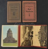 4 db RÉGI németországi képeslapfüzet / 4 pre-1945 German postcard booklets