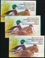 1988-1989 Récék 3 klf bélyegfüzet (10.500)