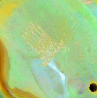 Zsolnay eozin mázas róka, jelzett, kis kopásnyomokkal, terv Sinkó A. m: 10 cm