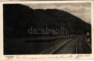 1938 Városlőd, erdei részlet, vasútvonal (EK)