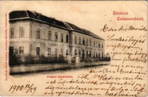1900 Csíkszereda, Miercurea Ciuc; Polgári leányiskola. Szvoboda József kiadása / girls' school (r)