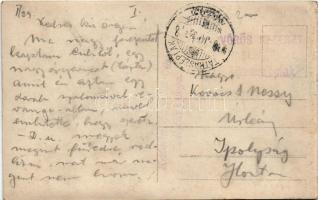 1916 Tátraszéplak, Tatranska Polianka; Legifjabb skíző (síelő) / Der jüngste Skiläufer / the younges...