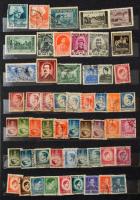 Románia 1890-2002 781 db bélyeg, közte sorok + 5 db blokk + 3 db levél, 10 lapos A4-es berakóban