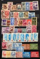 Románia 1890-2002 781 db bélyeg, közte sorok + 5 db blokk + 3 db levél, 10 lapos A4-es berakóban