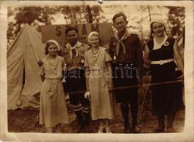 1933 Gödöllő, Cserkész Jamboree, cserkészek Sziámból / Siamese scouts. photo (b)
