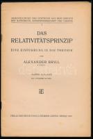 Brill, Alexander: Das Relativitätsprinzip. Eine Einführung in die Theorie. Abhandlungen und Vorträge...
