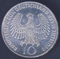 NSZK 1972G 10M Ag "Olimpia - láng" T:2 apró ph