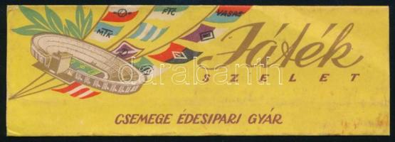 Játék Szelet Csemege Édesipari Gyár csokipapír