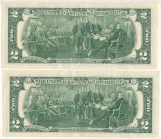 Amerikai Egyesült Államok 2017A 2$ "Federeal Reserve Note" zöld pecsét, "Jovita Carra...