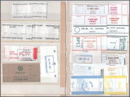 32db-os magyar és külföldi bankjegykötegelő-tétel használt állapotban