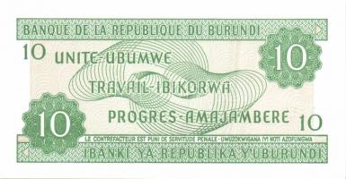 Burundi 7db klf modern bankjegy T:I