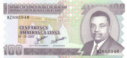 Burundi 7db klf modern bankjegy T:I