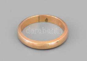 Arany (Au) gyűrű, 14k, jelzés nélkül, m: 52, nettó 3,4g