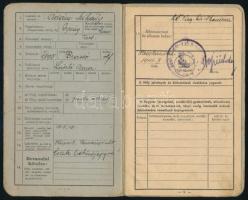 1941 Nagykanizsa, M. kir. nagykanizsai 25. honvéd kiegészítő kirendeltség által kiállított igazolván...