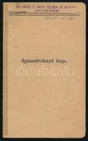 1935 Vác, igazolványi lap
