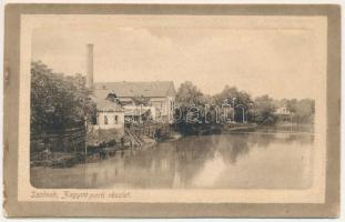 1914 Szolnok, Zagyva parti részlet (ázott / wet damage)