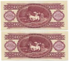 1984. 100Ft (2x) sorszámkövetők "B 653 118288 - B 653 118289" T:XF
Adamo F35