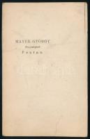 cca 1865 Katonatiszt (százados) portréja egyenruhában, gyalogostiszti szablyával, vizitkártya Mayer ...