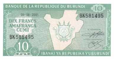 Burundi 6db klf modern bankjegy T:I