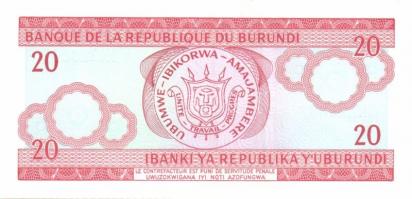 Burundi 6db klf modern bankjegy T:I
