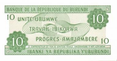 Burundi 6db klf modern bankjegy T:I