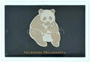 DN "WWF - Panda" egyoldalas panda alakú színezüst érem "Johnson Matthey assayers &...